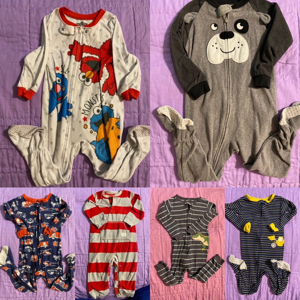 Boys Pajama Rompers
